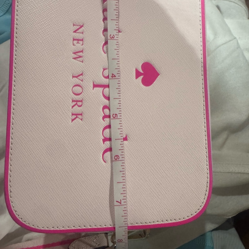 Kate Spade NEW Pink Crossbody Mini Camera Bag with Guitar Strap - Picture 9 of 16